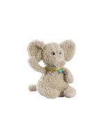 fehn Animal en peluche Bean Bag éléphant Peluche / velours, beige, 14 cm