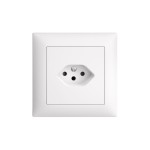 Feller EDIZIOdue Steckdose 1xT13, UP, blanc, set completavec Rahmen