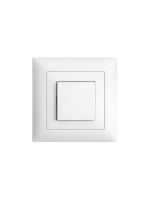 Feller EDIZIOdue Taster S-O, UP, white, complete setmit Rahmen