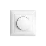 Feller EDIZIOdue Dimmer 30-300W, UP, blanc, set completavec Rahmen