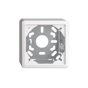 Feller EDIZIOdue Sockel 39mm, AP, Kappe with Befestigungsbügel, white Feller EDIZIOdue Sockel 39mm, AP, Kappe with Befestigungsbügel, white