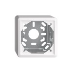 Feller EDIZIOdue Sockel 54mm, AP, Kappe avec Befestigungsbügel, blanc