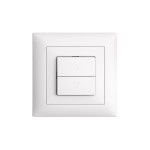 Feller EDIZIOdue Storenschalter, UP, white, Komplettset with Rahmen