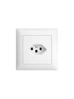 Feller EDIZIOdue Steckdose 1xT23, UP, white, Komplettset with Rahmen