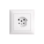 Feller EDIZIOdue Steckdose 1xT25, UP, blanc, Komplettset avec Rahmen