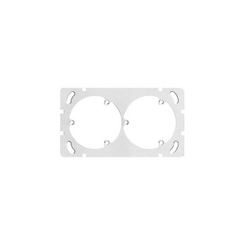 Feller EDIZIOdue 2er Befestigungsplatte, mit 2x 3 Punktbefestung Feller EDIZIOdue 2er Befestigungsplatte, mit 2x 3 Punktbefestung