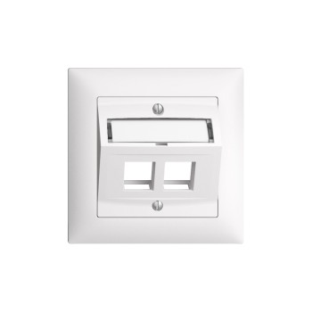 Feller EDIZIOdue Keystone Montage Set UP, 2-fach, Schrägauslass, 878 150 000 Feller EDIZIOdue Keystone Montage Set UP, 2-fach, Schrägauslass, 878 150 000