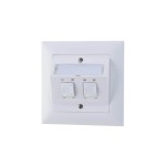 Feller EDIZIOdue Prise réseau UP 2x RJ45 Cat. 5e non blindé