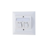Feller EDIZIOdue Prise réseau UP 2x RJ45 Cat. 5e blindé