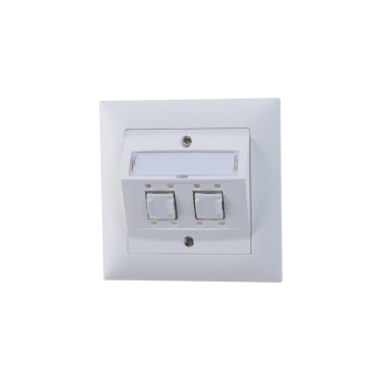 Feller EDIZIOdue UP-Netzwerkdose 2x RJ45, Kat. 6A, geschirmt, R&M freenet Module Feller EDIZIOdue UP-Netzwerkdose 2x RJ45, Kat. 6A, geschirmt, R&M freenet Module