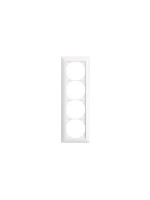 Feller EDIZIOdue 4-frame, 4-fold frame with unit cut, white