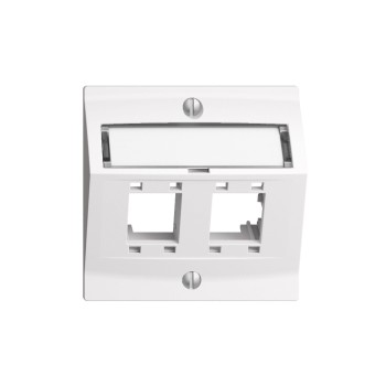 Montageset EDIZIOdue freenet, 2-fach leer, Einsatz white Montageset EDIZIOdue freenet, 2-fach leer, Einsatz white