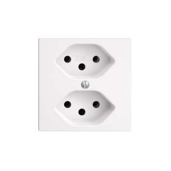 UP-Steckdose EDIZIOdue 2xT13, Einsatz white UP-Steckdose EDIZIOdue 2xT13, Einsatz white