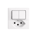 Feller EDIZIOdue Petite prise mixte UP Schéma de commutation 1/3+3+3/1 L T13