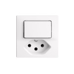 Feller EDIZIOdue Petite prise mixte UP Bouton-poussoir AR T13