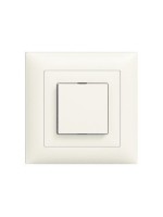 Feller EDIZIOdue Schalter S6, UP, white, complete setmit Rahmen