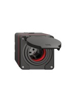 Feller Prise humide en saillie NEVO 1x Type 15, 10A/400V, IP55 Noir