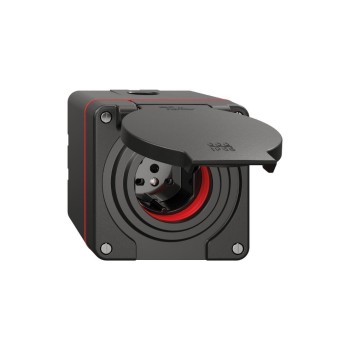 Feller NEVO AP Nass-Steckdose 1xTyp 15 10A, 400V with Steckklemm IP55 rote Dicht sz Feller NEVO AP Nass-Steckdose 1xTyp 15 10A, 400V with Steckklemm IP55 rote Dicht sz
