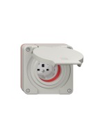 Feller Prise encastrée NEVO 1xT25 (16A/400 V) IP55 lgr Gris