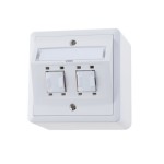 Feller EDIZIOdue Prise réseau AP 2x RJ45 Cat. 5e blindé