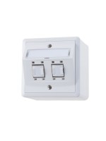 Feller EDIZIOdue Prise réseau AP 2x RJ45 Cat. 6A blindé