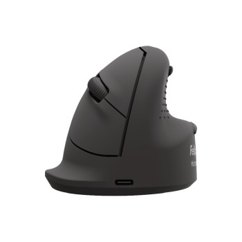 Fellowes Breyta Plus+ Vertikalmaus, schwarz, Gross für Rechtshänder