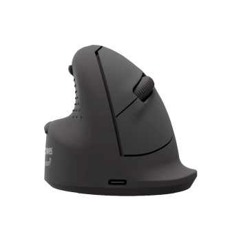 Fellowes Breyta Plus+ Vertikalmaus, schwarz, Gross für Linkshänder