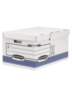 Fellowes Bankersbox System Klappdeckelbox, blau/weiss, 3100x3900x5600mm, 10 Stk.