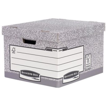Fellowes Boîte d’archivage Bankersbox System 29.4 x 38.7 x 44.5 cm Gris Fellowes Boîte d’archivage Bankersbox System 29.4 x 38.7 x 44.5 cm Gris