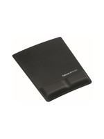 Fellowes Health-V Handgelenkauflage, Handgelenkauflage mit Mauspad, schwarz