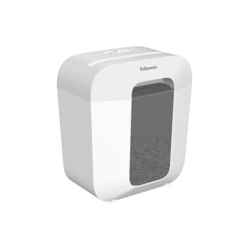 Fellowes Aktenvernichter LX25 weiss, 6 Blatt, 11.5 Liter, Cross-Cut Partike, P-4 Fellowes Aktenvernichter LX25 weiss, 6 Blatt, 11.5 Liter, Cross-Cut Partike, P-4