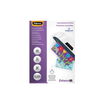 Fellowes Laminierfolien A4, 80 Mikron, 25 Stück, 216x303mm Fellowes Laminierfolien A4, 80 Mikron, 25 Stück, 216x303mm
