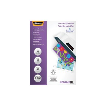 Fellowes Laminierfolien A3, 80 Mikron, 25 Stück, 303x426mm Fellowes Laminierfolien A3, 80 Mikron, 25 Stück, 303x426mm