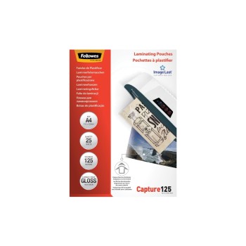 Fellowes Laminierfolien A4, 125 Mikron, 25 Stück, 216x303mm Fellowes Laminierfolien A4, 125 Mikron, 25 Stück, 216x303mm