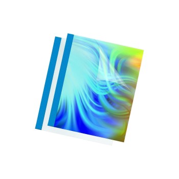 100 Stk. Thermo-Bindemappen Prestige, 3mm, 9-32 Blatt, bleu, cuirstruktur-Rücken 100 Stk. Thermo-Bindemappen Prestige, 3mm, 9-32 Blatt, bleu, cuirstruktur-Rücken