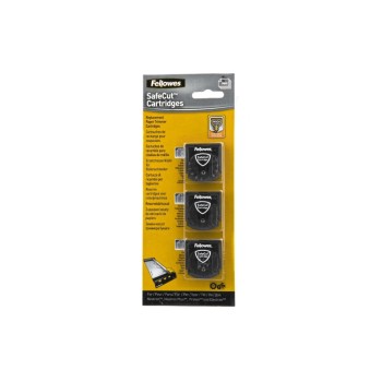 Fellowes Safecut lames de rechange - 3 x - coupe avec perforation