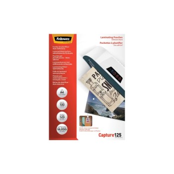 Fellowes Film laminé 125 microns, 100 pièces Fellowes Film laminé 125 microns, 100 pièces