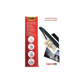 Fellowes Laminierfolien 125 Mikron, 100 Stück, 75x105mm Fellowes Laminierfolien 125 Mikron, 100 Stück, 75x105mm