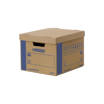 Fellowes Carton de déménagement Smoothmove Prime 464 x 390 x 294 mm Bleu/Brun Fellowes Carton de déménagement Smoothmove Prime 464 x 390 x 294 mm Bleu/Brun