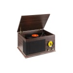 Fenton Tourne-disque Bluetooth RP173 Brun foncé