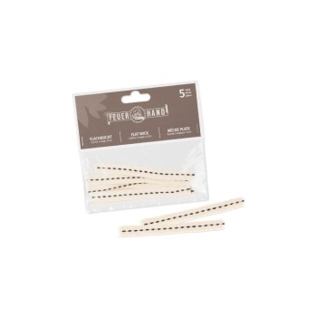 Flachdocht 12,5 mm x 12 cm 5-er Set Flachdocht 12,5 mm x 12 cm 5-er Set