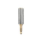 FiiO IMP-3.5GM 75 Ohm Impedanzadapter, Silber, 3.5mm Buchse/Stecker