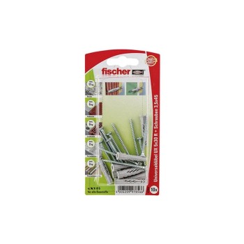 Fischer Cheville universelle UX 5 x 30 R S avec bord, 10 pièces Fischer Cheville universelle UX 5 x 30 R S avec bord, 10 pièces