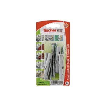 Fischer Cheville universelle FU 10 x 60 S, 4 Pièce/s Fischer Cheville universelle FU 10 x 60 S, 4 Pièce/s