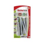 Fischer Cheville universelle UX 10 x 60 R S avec bord, 4 pièces