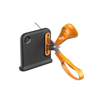 Fiskars Affûteur de ciseaux 10 cm, Acier inoxydable, Droitiers