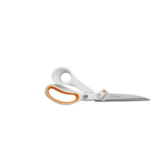 Fiskars Amplify RazorEdge Ciseaux 24cm, Acier inoxydable, Blanc, Orange