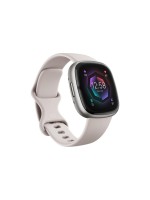 Fitbit Sense 2 Smartwatch, lunar white/platinum