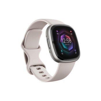 Fitbit Sense 2 Smartwatch, lunar white/platinum Fitbit Sense 2 Smartwatch, lunar white/platinum