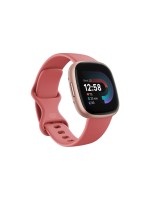 Fitbit Versa 4 Smartwatch, pink sand/copper rose